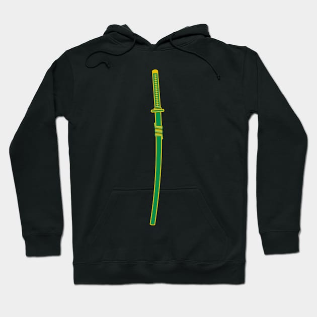 katana (green) Hoodie by PabloDeChenez